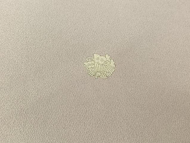 平和屋着物▽豪華色留袖　単衣　駒刺繍　扇面花鳥文　暈し染め　金彩　正絹　逸品　AABK3617jh