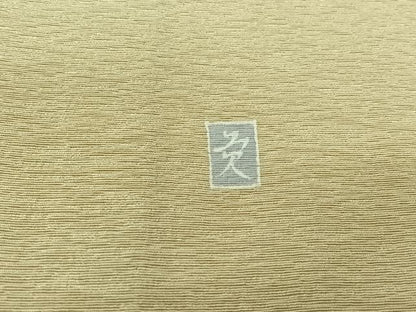 平和屋着物▽訪問着　単衣　友禅　作家物　草花文　正絹　逸品　AABK3618jh