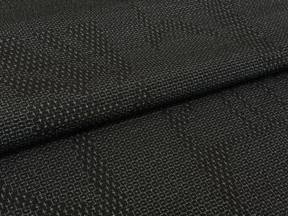 平和屋着物▽本塩沢　単衣　110亀甲　幾何学文様　正絹　逸品　AABK3628jh