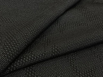 平和屋着物▽本塩沢　単衣　110亀甲　幾何学文様　正絹　逸品　AABK3628jh