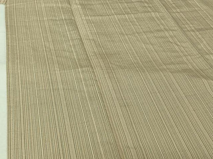 平和屋着物▽上質な紬　単衣　縞　正絹　逸品　AABK3652jh