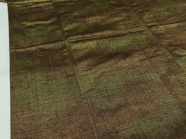 平和屋着物▽上質な紬　単衣　霞文　正絹　逸品　AABK3656jh