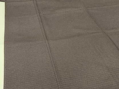 平和屋着物▽松尾光琳　色無地　無双　絽袷　絽×絽　鳩羽色　正絹　逸品　未使用　AABK3663jh