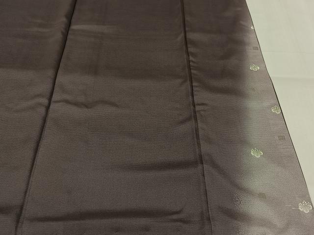 平和屋着物▽松尾光琳　色無地　無双　絽袷　絽×絽　鳩羽色　正絹　逸品　未使用　AABK3663jh