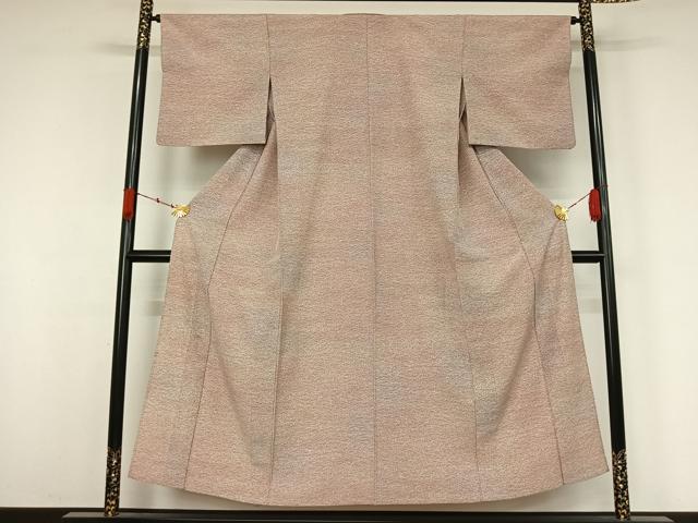 平和屋着物▽小紋　単衣　霞文　洗える着物　AABK3664jh