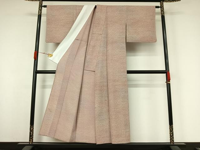 平和屋着物▽小紋　単衣　霞文　洗える着物　AABK3664jh