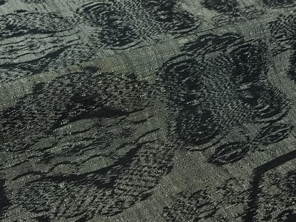 平和屋着物▽上質な紬　単衣　遠州椿　正絹　逸品　AABK3667jh