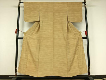 平和屋着物▽虹色創家　本郷大田子　小紋　単衣　霞文　高島屋扱い　正絹　逸品　AABK3672jh