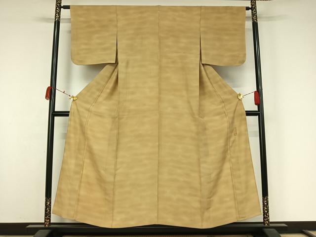 平和屋着物▽虹色創家　本郷大田子　小紋　単衣　霞文　高島屋扱い　正絹　逸品　AABK3672jh