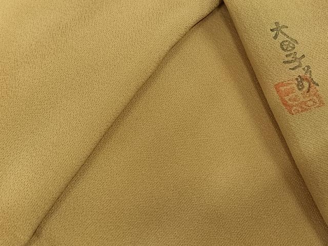平和屋着物▽虹色創家　本郷大田子　小紋　単衣　霞文　高島屋扱い　正絹　逸品　AABK3672jh