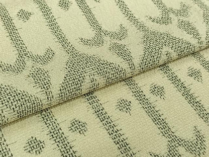 平和屋着物▽本塩沢　単衣　幾何学文様　正絹　逸品　AABK3674jh