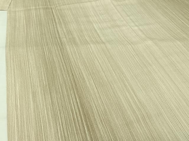 平和屋着物▽日本工芸会正会員　林宗平　本塩沢　単衣　縞　証紙付き　正絹　逸品　AABK3677jh