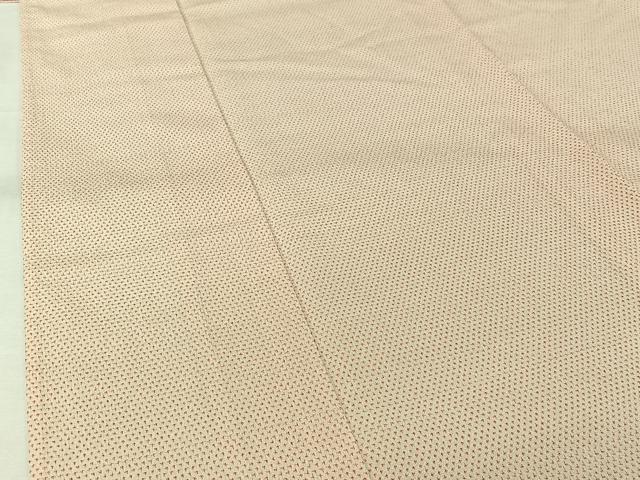 平和屋着物▽本塩沢　単衣　蚊絣　正絹　逸品　AABK3680jh