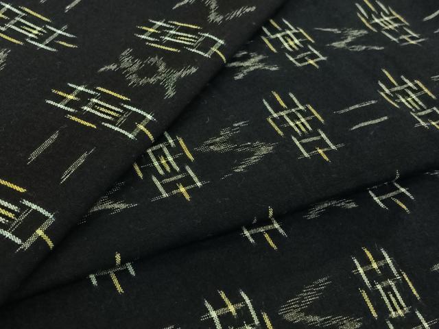 平和屋着物▽綿琉球　単衣　綿　逸品　AABK3687jh