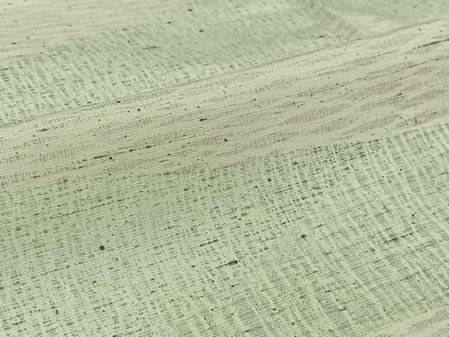 平和屋着物▽上質な紬　単衣　横段文　正絹　逸品　AABK3689jh