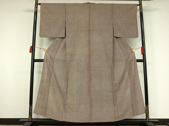 平和屋着物▽小紋　単衣　鹿の子文様　AABK3693jh