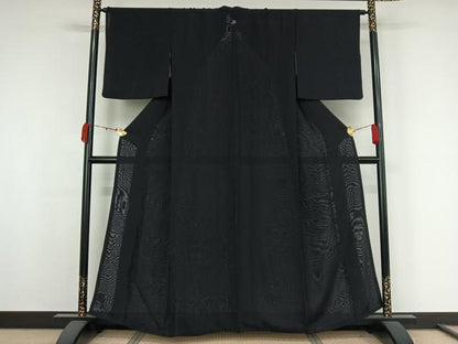 平和屋着物▽豪華色留袖　無双　絽袷　絽×絽　芝文　正絹　逸品　AABK3695jh