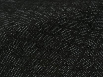 平和屋着物▽上質な紬　単衣　幾何学文様　正絹　逸品　AABK3701jh