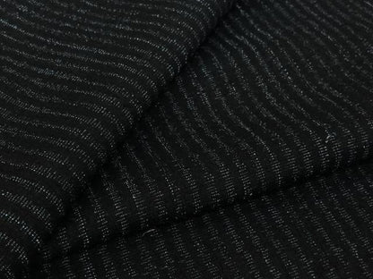 平和屋着物▽上質な紬　単衣　ちぢみ織　縞　正絹　逸品　AABK3708jh