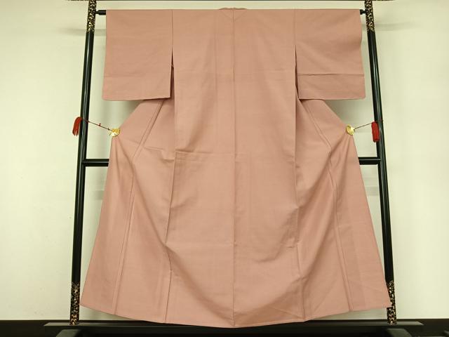 平和屋着物▽上質な紬　単衣　色無地　虹色　正絹　逸品　未使用　AABK3729jh