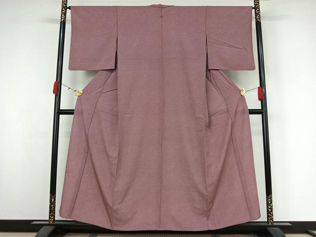 平和屋着物▽江戸小紋　単衣　鮫小紋柄　洗える着物　AABK3733jh