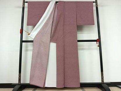 平和屋着物▽江戸小紋　単衣　鮫小紋柄　洗える着物　AABK3733jh