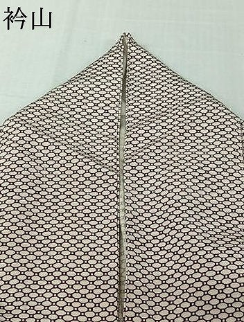 平和屋着物▽上質な小紋　単衣　蜀江文　正絹　逸品　AABK3746jh