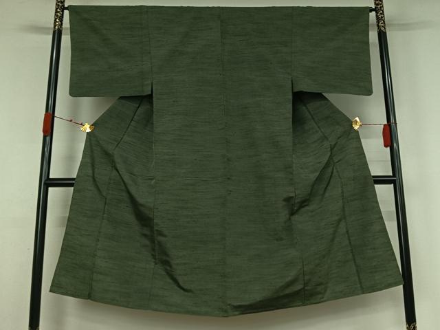 平和屋着物▽男性　紬　単衣　霞文　正絹　逸品　AABK3748jh
