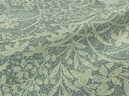 平和屋着物▽上質な紬　単衣　草花文　正絹　逸品　AABK3749jh