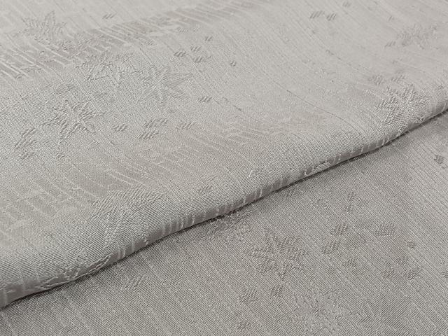 平和屋着物▽上質な色無地　単衣　舞葉地紋　鴇鼠色　正絹　逸品　AABK3754jh