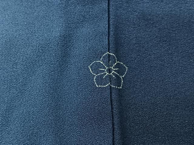平和屋着物▽上質な小紋　単衣　霞文　暈し染め　正絹　逸品　AABK3757jh