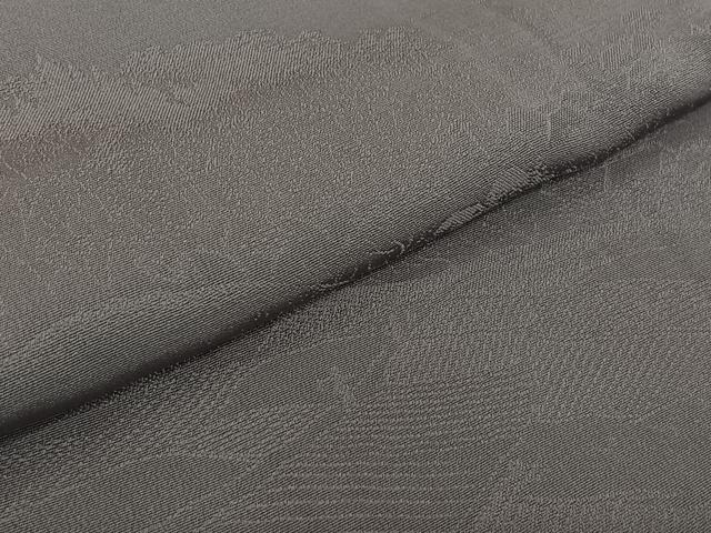 平和屋着物▽上質な色無地　単衣　風景地紋　鳩羽色　正絹　逸品　AABK3761jh