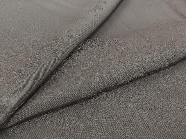 平和屋着物▽上質な色無地　単衣　風景地紋　鳩羽色　正絹　逸品　AABK3761jh