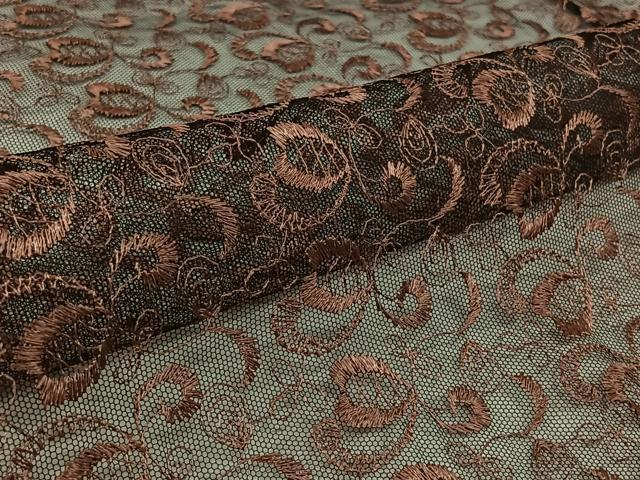 平和屋着物▽羽織　スリーシーズン　春夏秋　塵除け　草花文　総レース　正絹　逸品　AABK3769jh