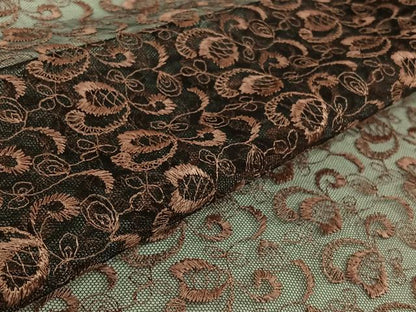 平和屋着物▽羽織　スリーシーズン　春夏秋　塵除け　草花文　総レース　正絹　逸品　AABK3769jh