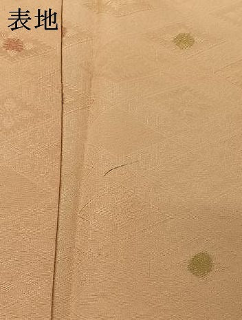 平和屋着物▽上質な小紋　単衣　花菱文　正絹　逸品　AABK3774jh