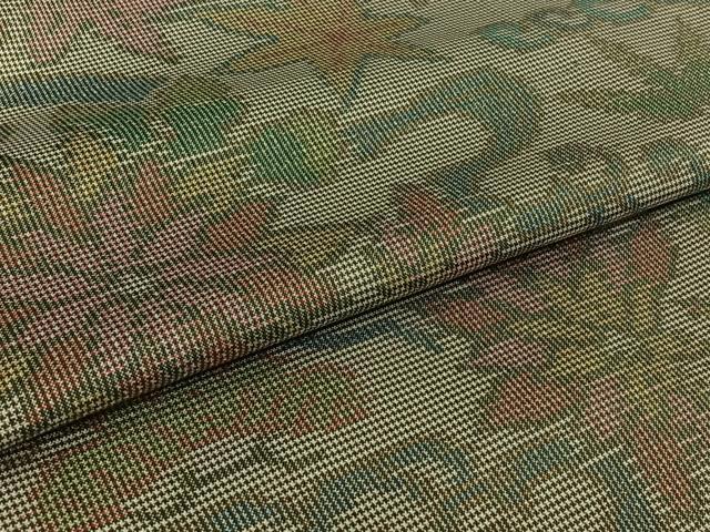 平和屋着物▽本場大島紬　単衣　7マルキ　流水花文　正絹　逸品　AABK3797jh