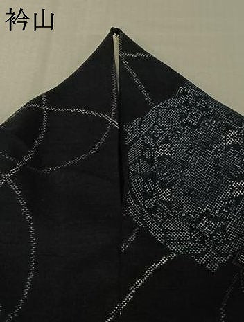 平和屋着物▽上質な紬　単衣　正倉院花文　正絹　逸品　AABK3798jh