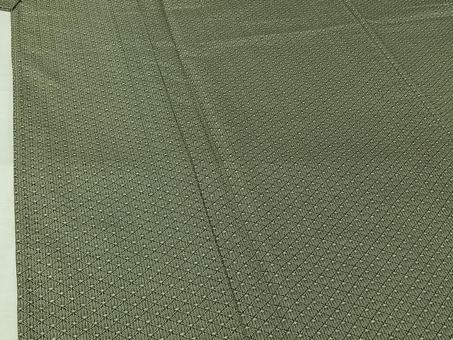 平和屋着物▽男性　小紋　単衣　菱松文　未使用　AABK3804jh
