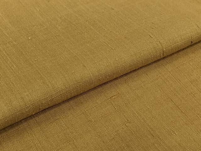 平和屋着物▽男性　紬　単衣　色無地　桑染色　正絹　逸品　AABK3808jh