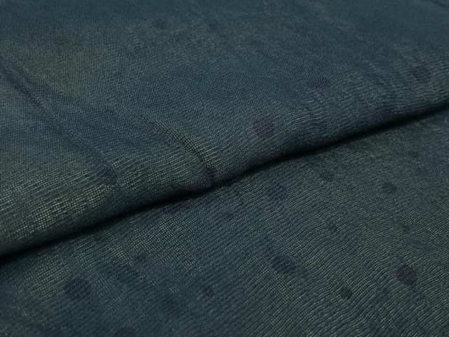 平和屋着物▽上質な小紋　無双　紗袷　紗×絽　水玉文　正絹　逸品　AABK3811jh