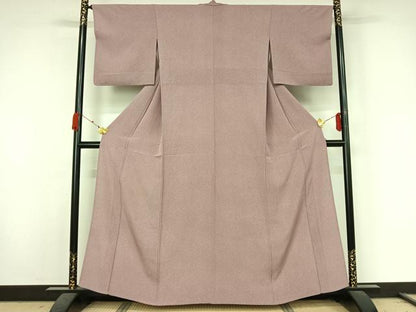 平和屋着物●江戸小紋　単衣　両面染め　小花柄　正絹　逸品　AABK3817jh