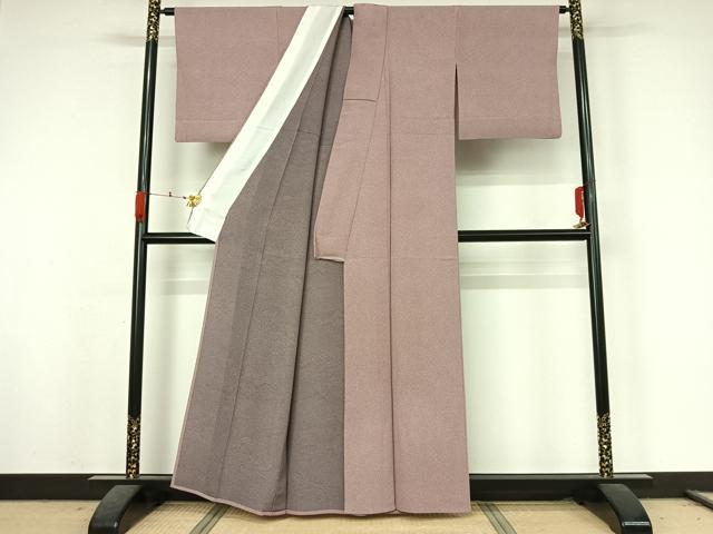 平和屋着物●江戸小紋　単衣　両面染め　小花柄　正絹　逸品　AABK3817jh