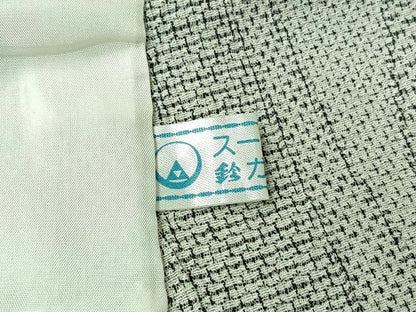 平和屋着物▽お召 単衣 立涌文 鈴乃屋扱い 正絹 逸品 AABK3832jh