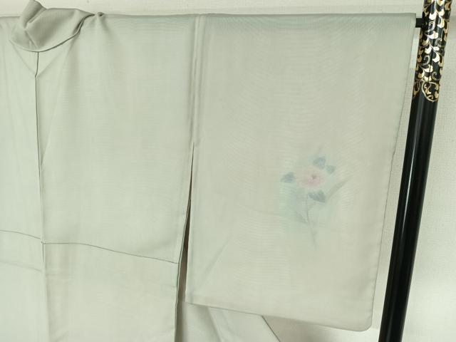 平和屋着物▽訪問着　無双　紗袷　紗×絽　草花文　金彩　正絹　逸品　AABK3837jh