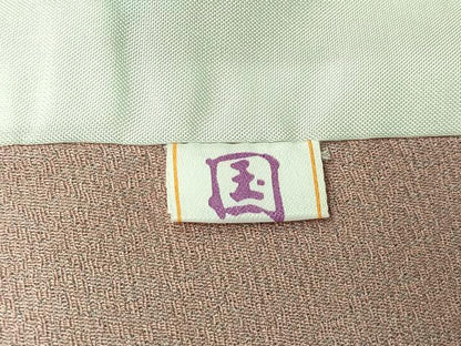 平和屋着物▽江戸小紋　単衣　角通し　正絹　逸品　AABK3839jh