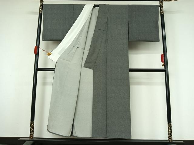 平和屋着物▽江戸小紋　単衣　幾何学文様　正絹　逸品　AABK3846jh