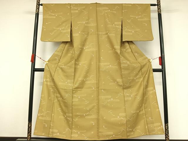 平和屋着物▽小紋　単衣　吹き寄せ文　洗える着物　AABK3853jh