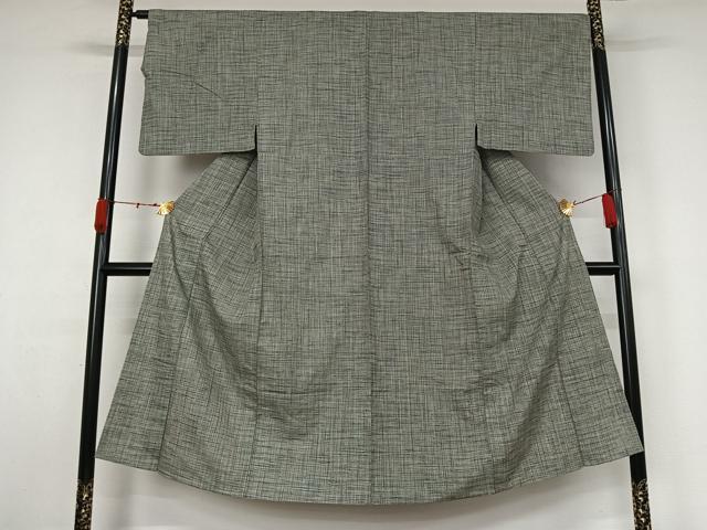 平和屋着物▽男性　小紋　単衣　霞文　AABK3860jh