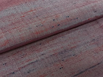 平和屋着物▽上質な紬　単衣　霞文　正絹　逸品　AABK3863jh